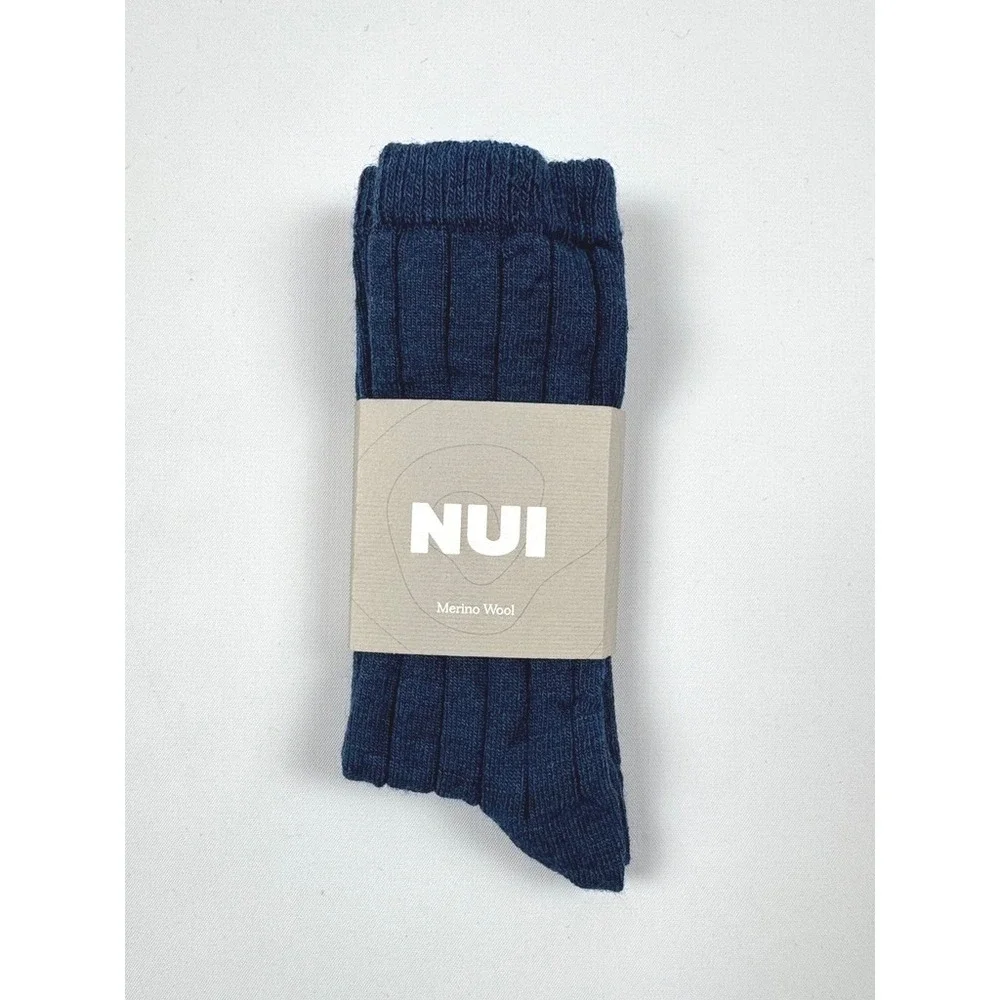 Nui Organics Nature Socks Deep Blue 4/6y